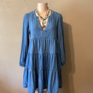 Anthropologie Maeve Susannah Tiered Tunic size S